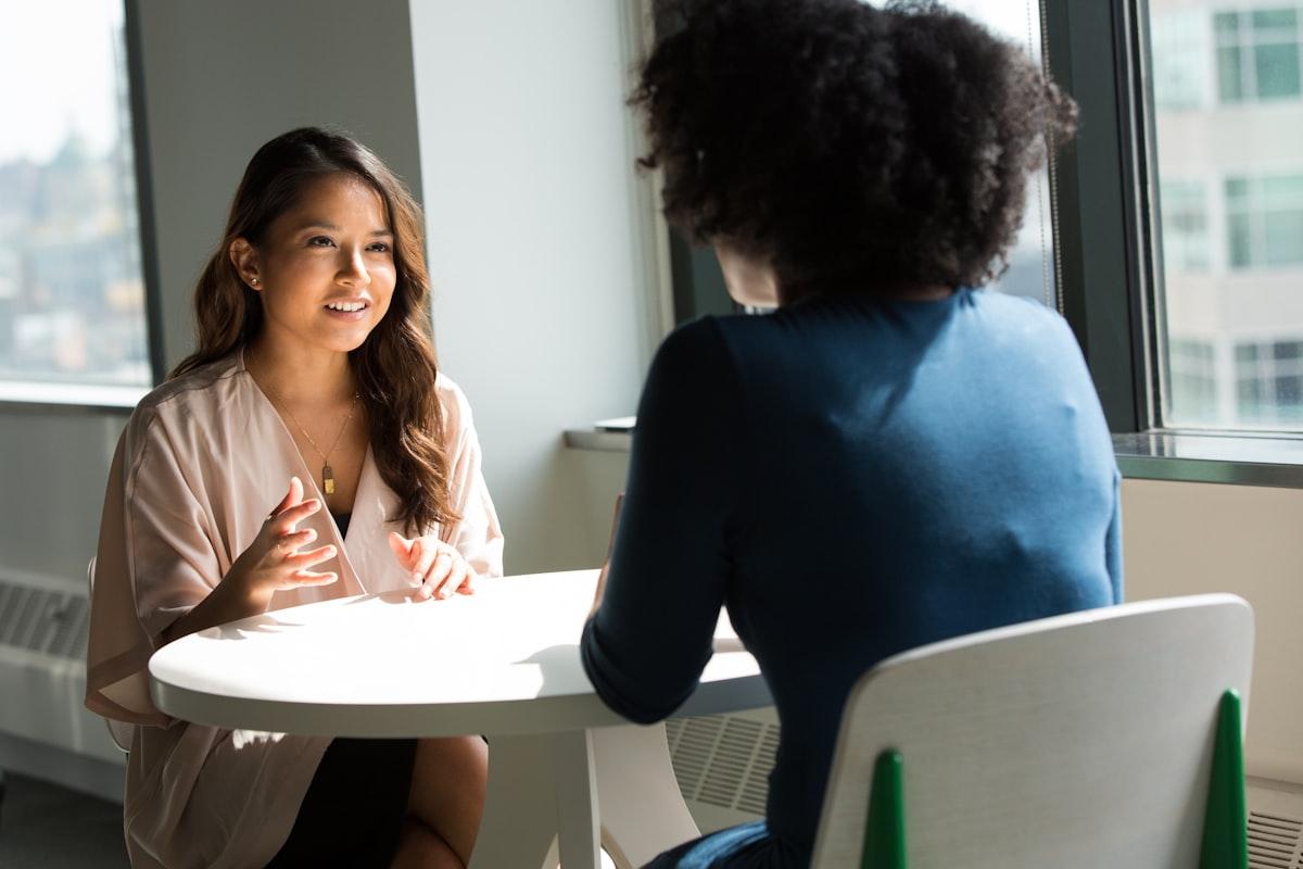Candidate in an interview conversation